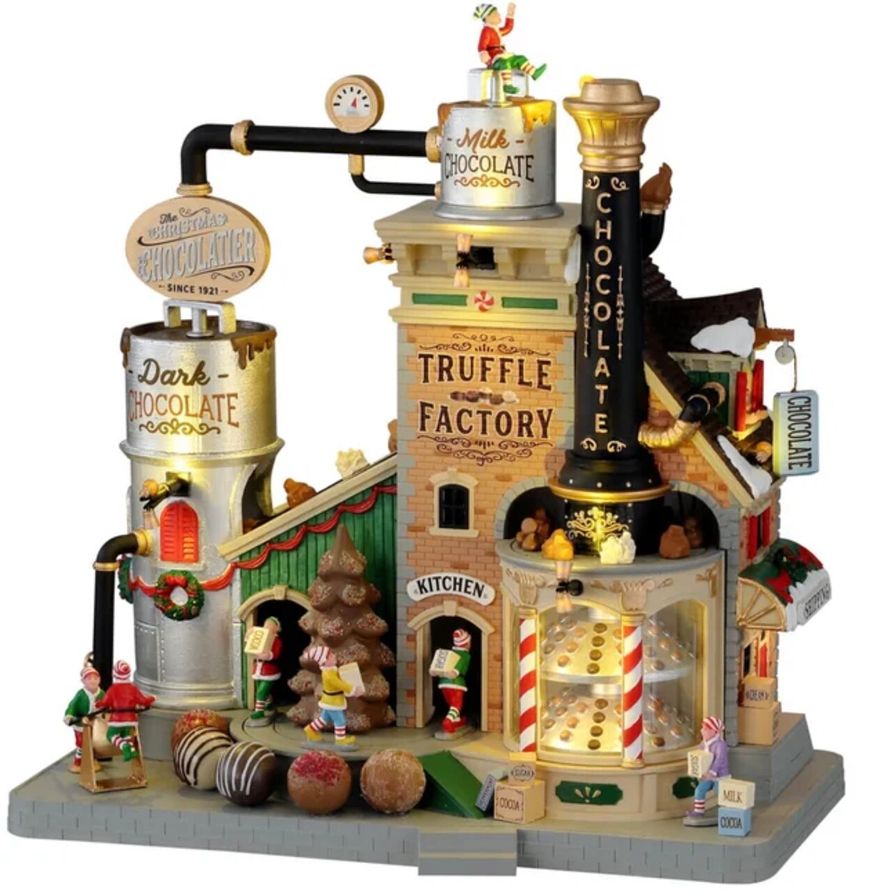 Christmas Chocolatier Truffle Factory - Lemax Sights & Sounds